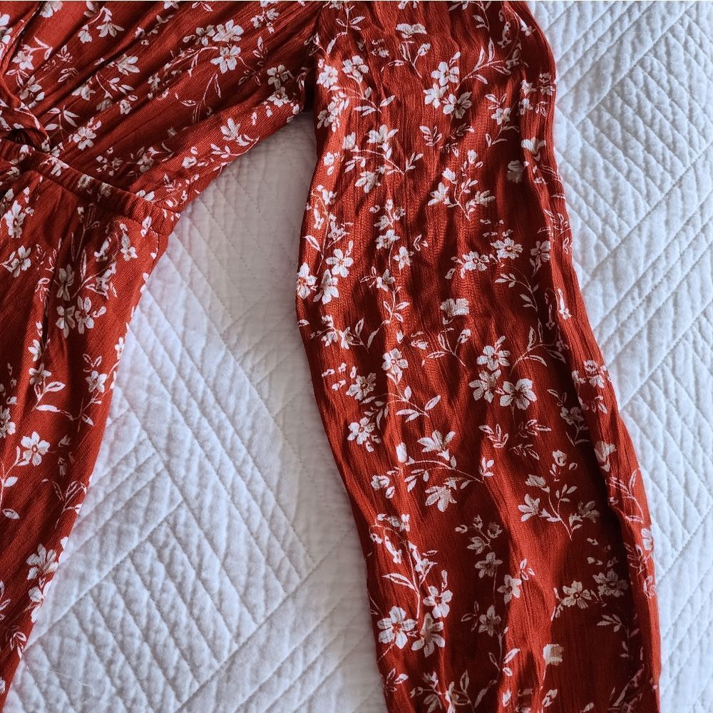 Entro Red Floral Mini Dress - Picture 7 of 13